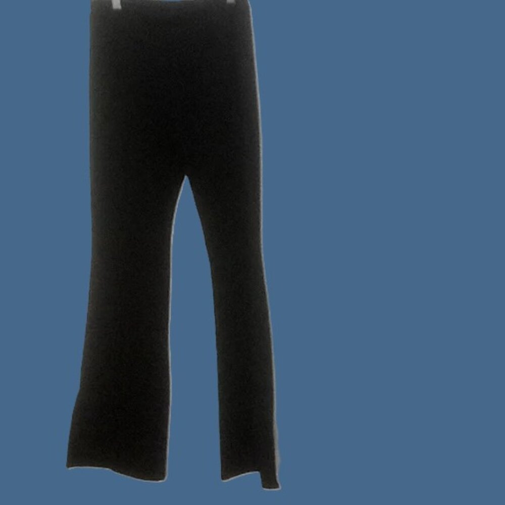 Forever 21 size medium leggings with bell flare wide leg black versatile, sleek